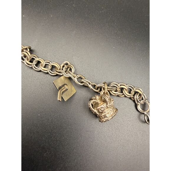 Lot of Two Vintage Sterling Charm Bracelets - Picture 5 of 14